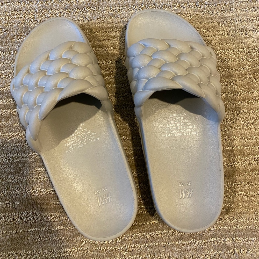 Grey sandals